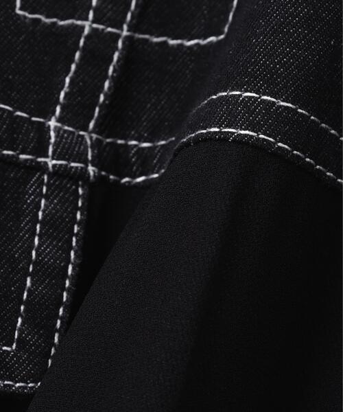 AULA AILA(アウラアイラ)の「AULA AILA/アウラアイラ/DENIM COMBINATION BLOUSON(その他アウター・レディース・ブルー/ブラック・0)」の16枚目の写真