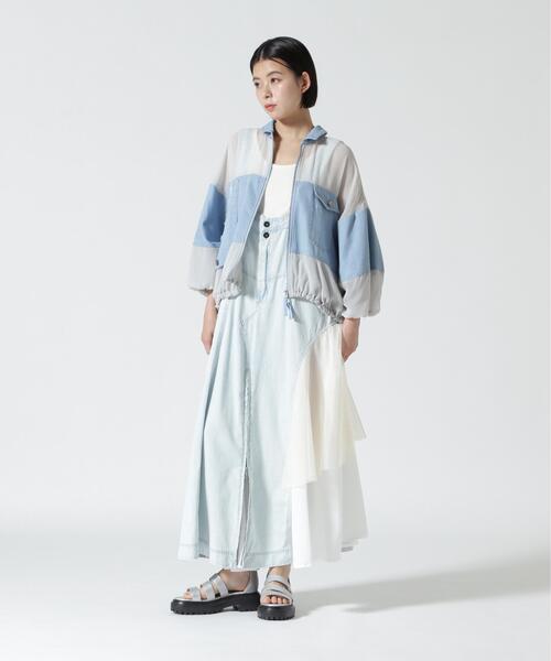 AULA AILA(アウラアイラ)の「AULA AILA/アウラアイラ/DENIM COMBINATION BLOUSON(その他アウター・レディース・ブルー/ブラック・0)」の21枚目の写真