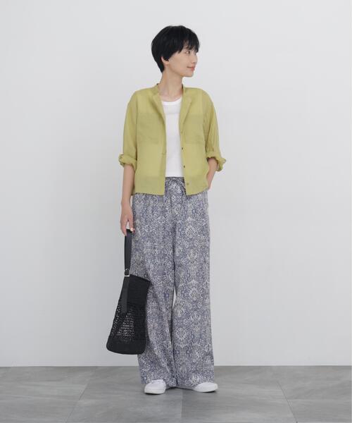 human woman(ヒューマンウーマン)の「◆【ウォッシャブル】プリントイージーパンツ(その他パンツ・レディース・ブルー系その他3/ベージュ系その他3・MEDIUM)」の12枚目の写真