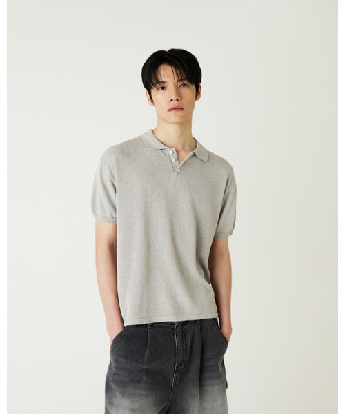 THEENDQUESTION（ジエンドクエスチョン）の「Cotton linen collar knit top / GRAY（ニット/セーター・レディース・その他・1/2）」の9枚目の写真