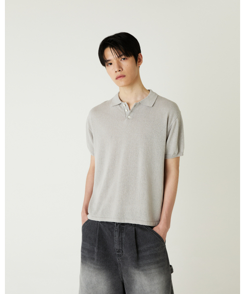 THEENDQUESTION（ジエンドクエスチョン）の「Cotton linen collar knit top / GRAY（ニット/セーター・レディース・その他・1/2）」の10枚目の写真