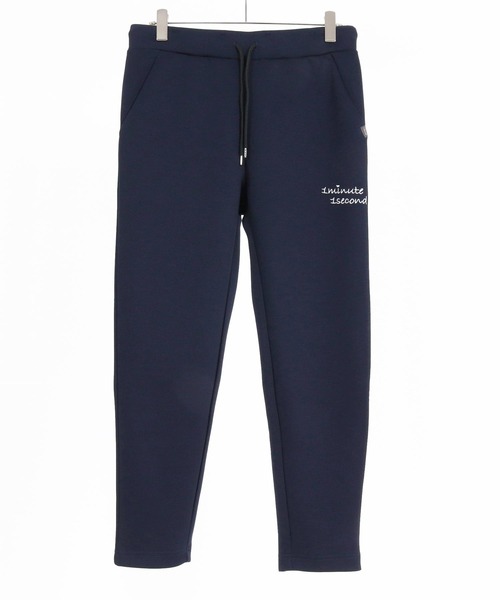 1minute 1second(ワンミニットワンセカンド)の「mp15188-cursive embroidery cardboard easy pants イージーパンツ(1M26A200)(スウェットパンツ・メンズ・ネイビー/ブラック/トップグレー・S/M/L/XL)」の15枚目の写真