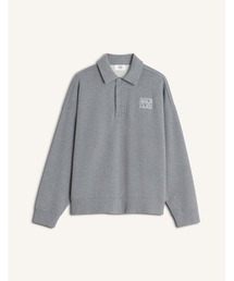 MAISON KITSUNE STAMP OVERSIZE POLO SWEASHIRT