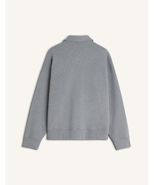 Maison Kitsune(メゾンキツネ)の「MAISON KITSUNE STAMP OVERSIZE POLO SWEASHIRT(スウェット・メンズ・グレー・M/S/XS/L)」の2枚目の写真