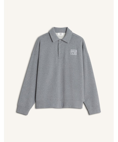 Maison Kitsune(メゾンキツネ)の「MAISON KITSUNE STAMP OVERSIZE POLO SWEASHIRT(スウェット・メンズ・グレー・M/S/XS/L)」の9枚目の写真