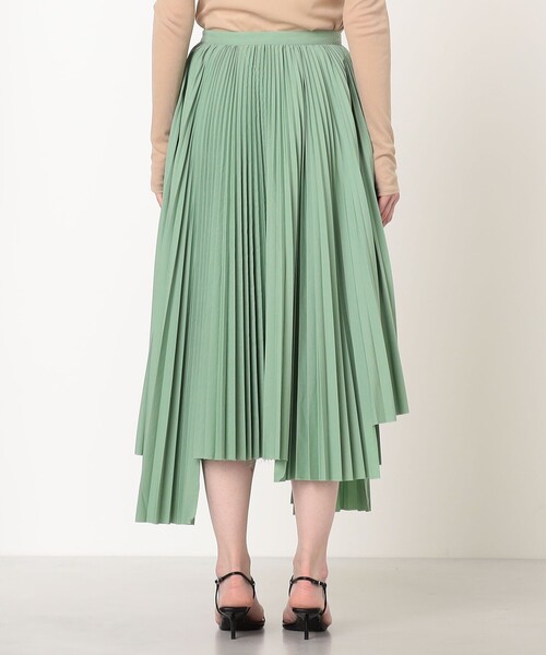 Plan C(プランシー)の「PLAN C PLEATED LONG SKIRT アシンメトリー プリーツスカート(スカート・レディース・グリーン・36)」の5枚目の写真