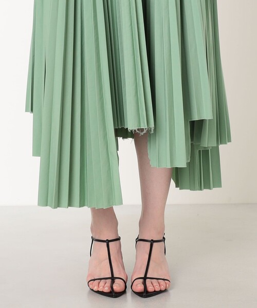 Plan C(プランシー)の「PLAN C PLEATED LONG SKIRT アシンメトリー プリーツスカート(スカート・レディース・グリーン・36)」の9枚目の写真