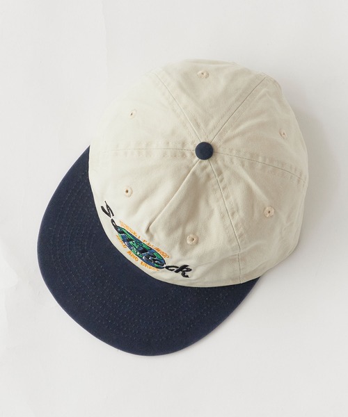 Chick（チック）の「2-Tone Front Embroidery Baseball Cap / ツートン フロント刺繍 ベースボールキャップ フラットバイザー 配色 バイカラー レディース メンズ 2026年 夏 夏服（キャップ・レディース・ブルー/ネイビー・FREE）」の8枚目の写真