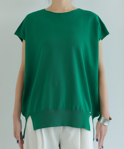 STYLE DELI（スタイルデリ）の「【selection】ハリ感スムースフレンチプルオーバー（Tシャツ/カットソー・レディース・ホワイト/レッド/グリーン・FREE）」の14枚目の写真