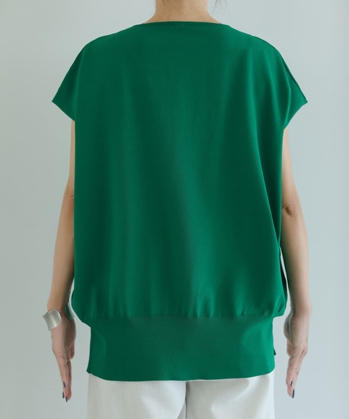 STYLE DELI（スタイルデリ）の「【selection】ハリ感スムースフレンチプルオーバー（Tシャツ/カットソー・レディース・ホワイト/レッド/グリーン・FREE）」の16枚目の写真