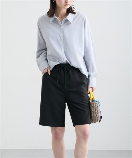 nissen(ニッセン)の「ラッシュガードハーフパンツ(UVカット・はっ水)(その他パンツ・レディース・ブラック・LL/L/M)」の12枚目の写真