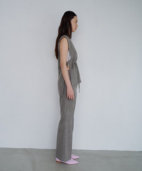 SHENERY(シーナリー)の「【SET UP】スラブヤーンストレートパンツ(その他パンツ・レディース・グレー/ベージュ・38/36)」の5枚目の写真