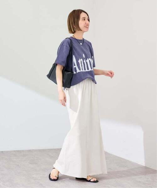 FRAMeWORK（フレームワーク）の「≪新色 / 追加≫STUDIO ANIMALS 別注Animals Letter Tシャツ（Tシャツ/カットソー・レディース・ネイビー/ブラウン/スミクロ・FREE）」の17枚目の写真