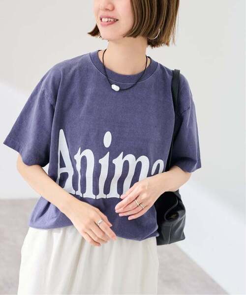 FRAMeWORK（フレームワーク）の「≪新色 / 追加≫STUDIO ANIMALS 別注Animals Letter Tシャツ（Tシャツ/カットソー・レディース・ネイビー/ブラウン/スミクロ・FREE）」の19枚目の写真