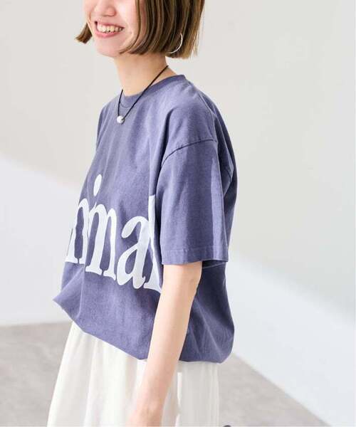 FRAMeWORK（フレームワーク）の「≪新色 / 追加≫STUDIO ANIMALS 別注Animals Letter Tシャツ（Tシャツ/カットソー・レディース・ネイビー/ブラウン/スミクロ・FREE）」の20枚目の写真