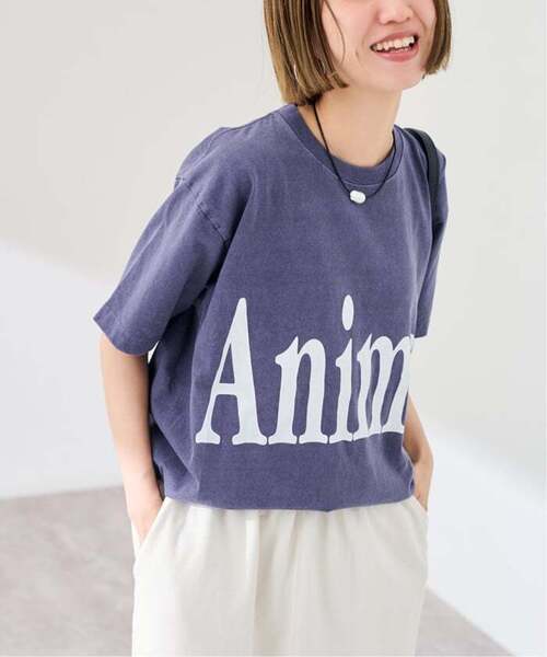 FRAMeWORK（フレームワーク）の「≪新色 / 追加≫STUDIO ANIMALS 別注Animals Letter Tシャツ（Tシャツ/カットソー・レディース・ネイビー/ブラウン/スミクロ・FREE）」の21枚目の写真