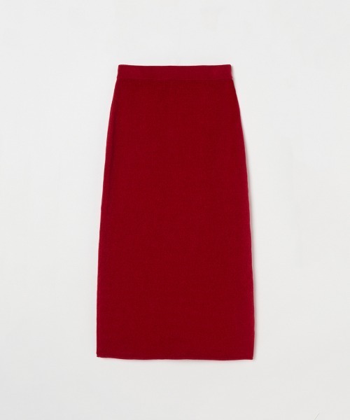 HELIOPOLE（エリオポール）の「VELOUR I LINE SKIRT / ベロア アイライン スカート（スカート・レディース・レッド/ブラック・38）」の2枚目の写真