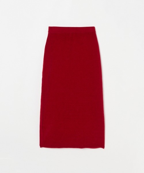 HELIOPOLE（エリオポール）の「VELOUR I LINE SKIRT / ベロア アイライン スカート（スカート・レディース・レッド/ブラック・38）」の3枚目の写真