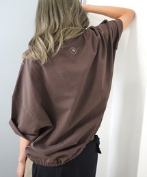 【裾を絞ってシルエット自在】ピグメント加工ドロストT