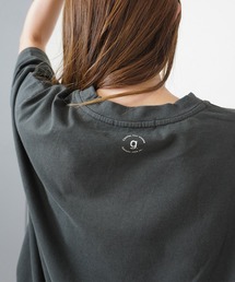 【裾を絞ってシルエット自在】ピグメント加工ドロストT