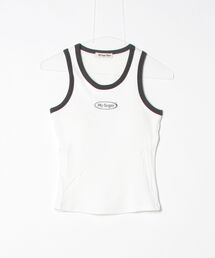 metal logo American sleeve tank top