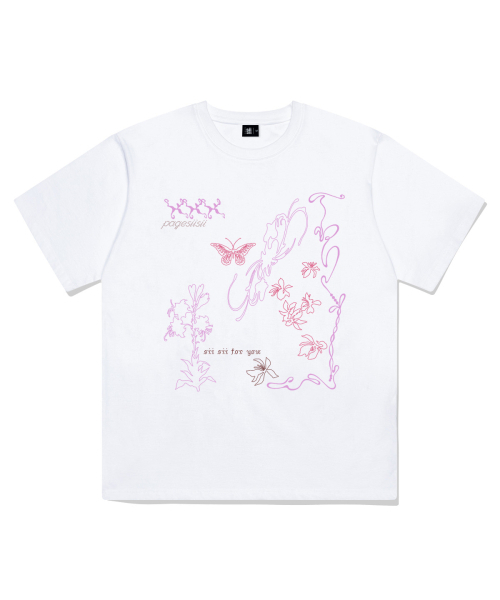 PAGESIISII(ページシシ)の「ラインハンドドローイングプリンティング半袖Tシャツネイビー(Tシャツ/カットソー・レディース・その他・SMALL/MEDIUM/LARGE)」の3枚目の写真