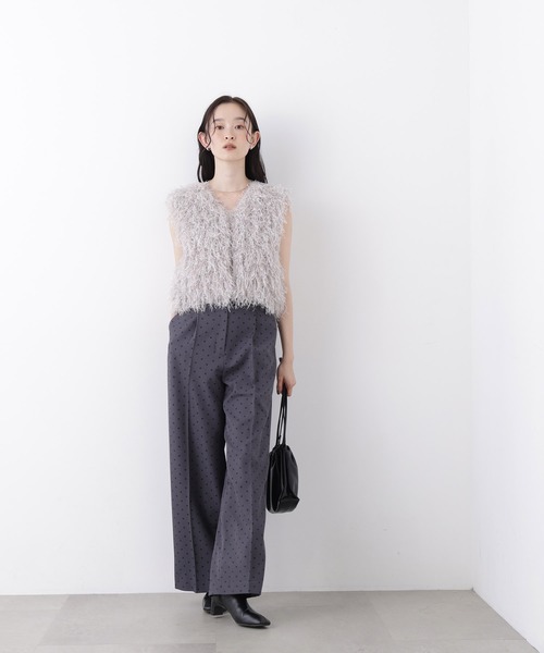 N.(N. Natural Beauty Basic)(エヌエヌナチュラルビューティーベーシック)の「ドットプリントパンツ(その他パンツ・レディース・グレー系その他/ブラック系その他2・フリ-)」の17枚目の写真