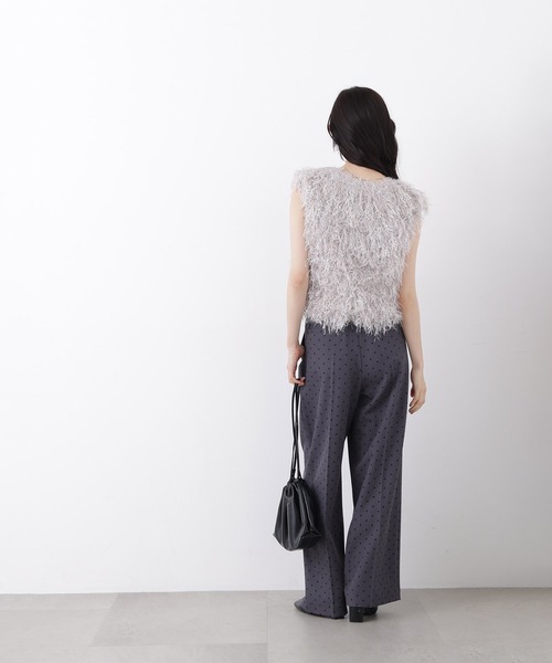 N.(N. Natural Beauty Basic)(エヌエヌナチュラルビューティーベーシック)の「ドットプリントパンツ(その他パンツ・レディース・グレー系その他/ブラック系その他2・フリ-)」の20枚目の写真