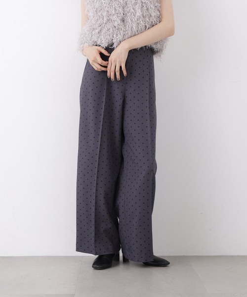 N.(N. Natural Beauty Basic)(エヌエヌナチュラルビューティーベーシック)の「ドットプリントパンツ(その他パンツ・レディース・グレー系その他/ブラック系その他2・フリ-)」の22枚目の写真