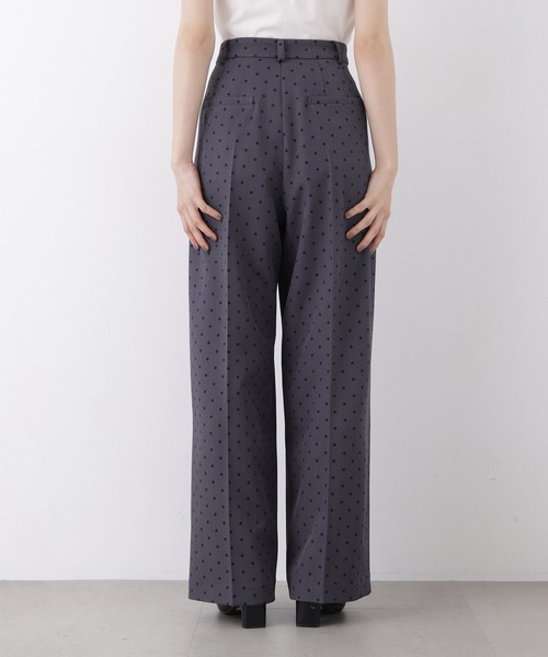 N.(N. Natural Beauty Basic)(エヌエヌナチュラルビューティーベーシック)の「ドットプリントパンツ(その他パンツ・レディース・グレー系その他/ブラック系その他2・フリ-)」の3枚目の写真