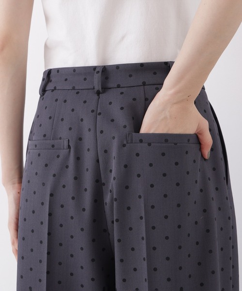 N.(N. Natural Beauty Basic)(エヌエヌナチュラルビューティーベーシック)の「ドットプリントパンツ(その他パンツ・レディース・グレー系その他/ブラック系その他2・フリ-)」の5枚目の写真