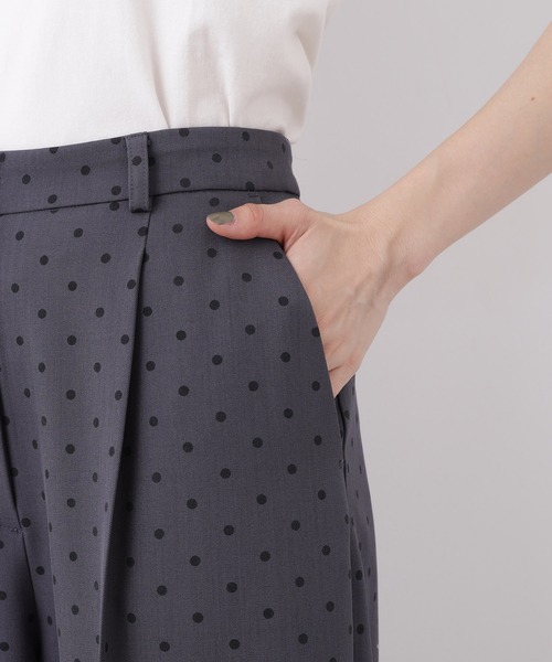 N.(N. Natural Beauty Basic)(エヌエヌナチュラルビューティーベーシック)の「ドットプリントパンツ(その他パンツ・レディース・グレー系その他/ブラック系その他2・フリ-)」の6枚目の写真