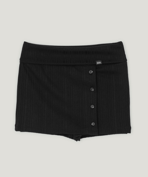 GROWHIDE(グロウハイド)の「ルネルフォールディングボタンスカートショーツ_ブラック(その他パンツ・レディース・ブラック・FREE)」の4枚目の写真