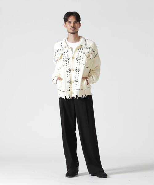 BEAVER(ビーバー)の「B omnivore/ビーオムニボー HANDSTITCH CABLE KNIT JKT ハンドステッチケーブルニットジャケット(ニット/セーター・メンズ・ホワイト/ブラック/ネイビー/ブラウン・M/L)」の19枚目の写真