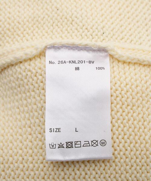 BEAVER(ビーバー)の「B omnivore/ビーオムニボー HANDSTITCH CABLE KNIT JACKET ハンドステッチケーブルニットジャケット(ニット/セーター・メンズ・ホワイト/ブラック/ネイビー/ブラウン・M/L)」の14枚目の写真