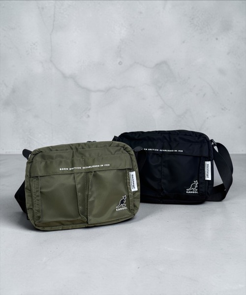 CHELSEA New York(チェルシーニューヨーク)の「KANGOL_NYNBOXショルダーバッグ(ショルダーバッグ・レディース・カーキ/ブラック・FREE)」の1枚目の写真