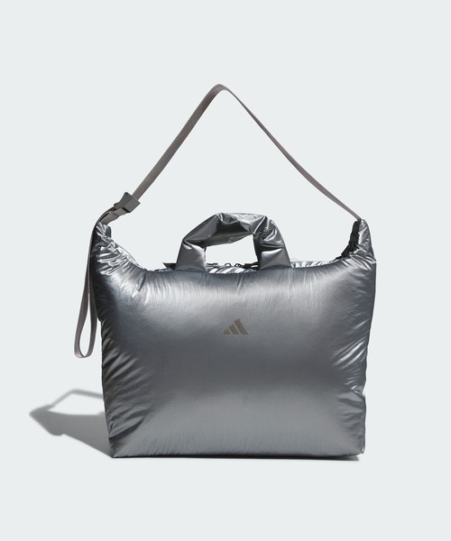 adidas(アディダス)の「メタリックショルダーバッグ / アディダス adidas(ショルダーバッグ・メンズ・グレー・FREE)」の1枚目の写真