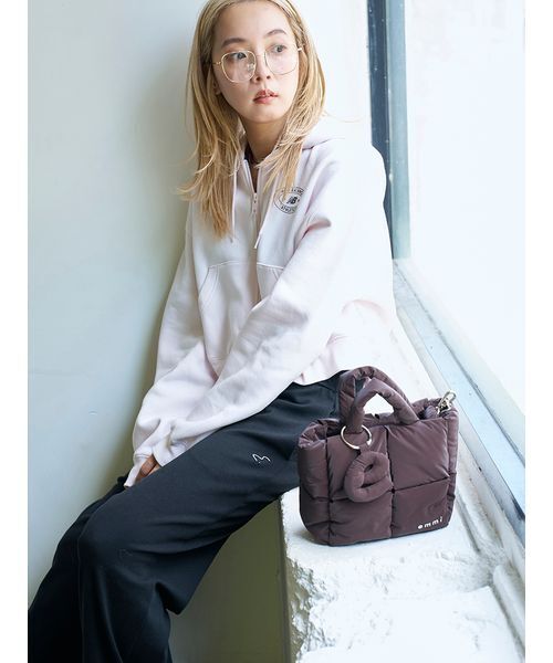 emmi(エミ)の「【W&T】ワイドイージーパンツ(その他パンツ・レディース・グレー/ブラック・0/1)」の19枚目の写真