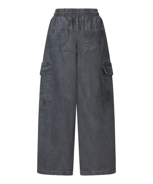 MUCENT(ムセント)の「エルビンカーゴコットンバンディングパンツ (3カラー)(その他パンツ・レディース・チャコール/ベージュ/ダークカーキ・FREE)」の4枚目の写真