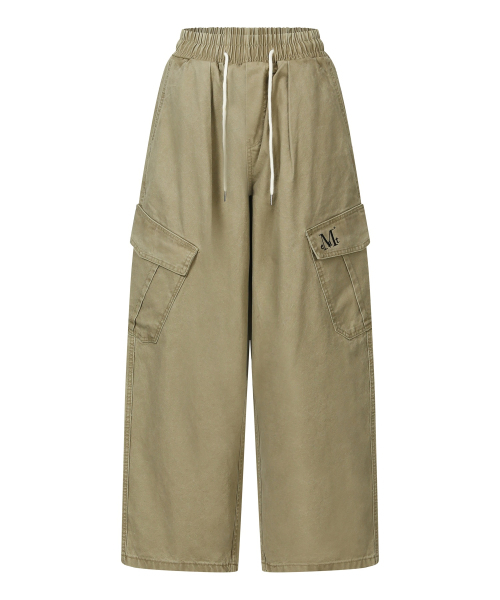 MUCENT(ムセント)の「エルビンカーゴコットンバンディングパンツ (3カラー)(その他パンツ・レディース・チャコール/ベージュ/ダークカーキ・FREE)」の11枚目の写真