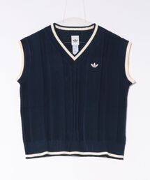 adidas アディダス W CABLE KNIT VEST ショートスリーブ KT1861 NIGHTINDIGO