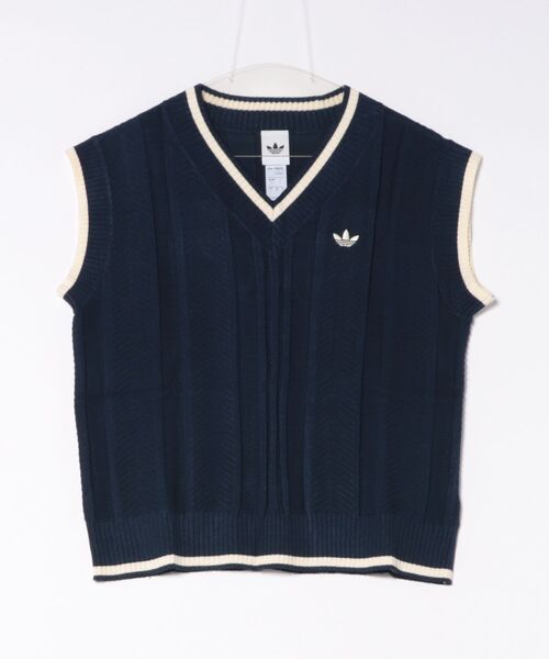 adidas アディダス W CABLE KNIT VEST ショートスリーブ KT1861