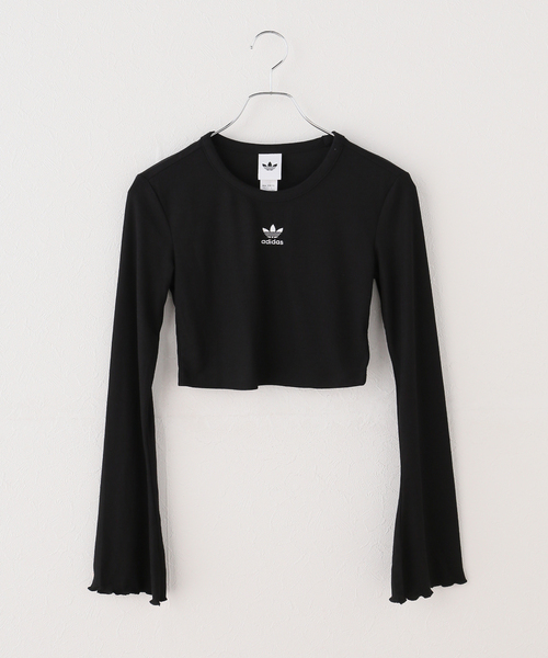 adidas Originals(アディダスオリジナルス)の「adidas originals / アディダス オリジナルス ORI ESSENTIALS SCALLOP(Tシャツ/カットソー・レディース・ホワイト/ブラック・MEDIUM)」の3枚目の写真