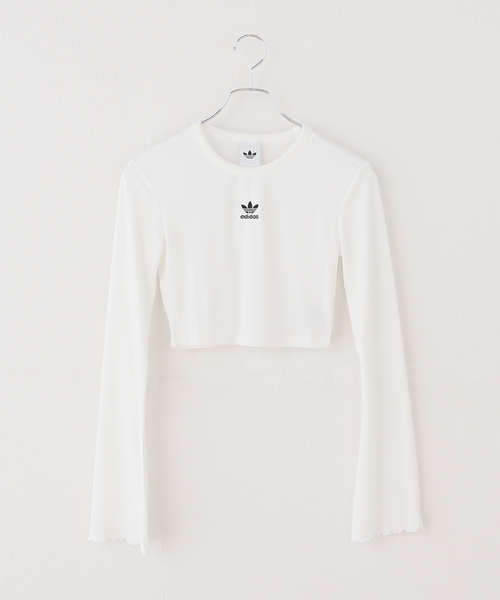 adidas Originals(アディダスオリジナルス)の「adidas originals / アディダス オリジナルス ORI ESSENTIALS SCALLOP(Tシャツ/カットソー・レディース・ホワイト/ブラック・MEDIUM)」の12枚目の写真