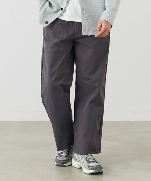 coca(coca)(コカ)の「ソフトツイルワイドチノパンツ(チノパンツ・メンズ・アイボリー/チャコール・L/M/XL)」の1枚目の写真
