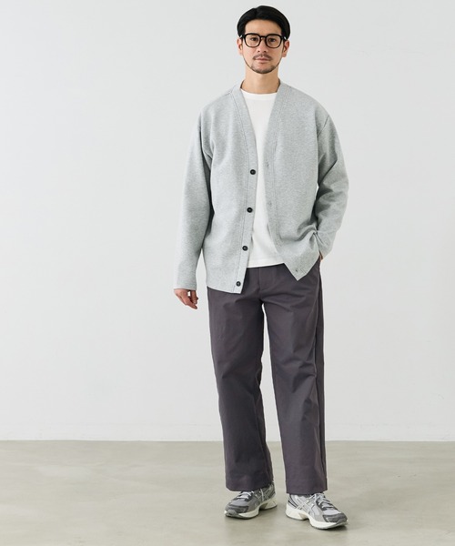coca(coca)(コカ)の「ソフトツイルワイドチノパンツ(チノパンツ・メンズ・アイボリー/チャコール・L/M/XL)」の8枚目の写真