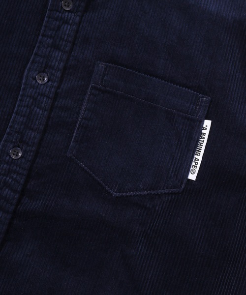 A BATHING APE(アベイシングエイプ)の「CORDUROY LS SHIRT(シャツ/ブラウス・メンズ・ネイビー/ブラウン・XX-LARGE/X-LARGE/MEDIUM/SMALL/LARGE)」の6枚目の写真