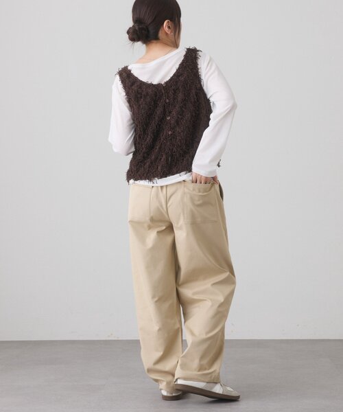 COLONY 2139(コロニートゥーワンスリーナイン)の「ツイルストレートパンツ(その他パンツ・レディース・ベージュ/ブラック・FREE)」の21枚目の写真