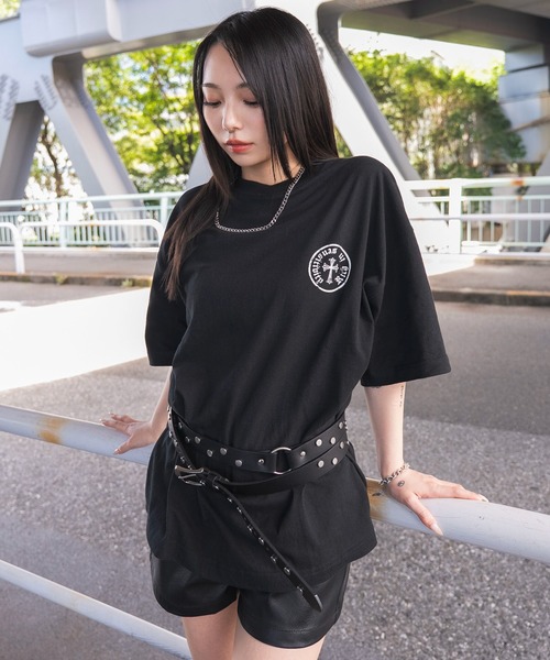 WEGO(ウィゴー)の「WEGO/【26年春夏新作】アクセ付きバーチカルロゴグラフィックT(Tシャツ/カットソー・メンズ・ブラック/ホワイト・LARGE/MEDIUM)」の21枚目の写真