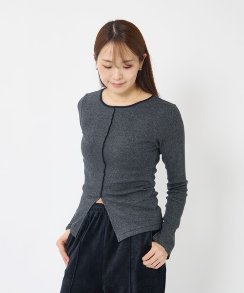 MILLER(ミラー)の「【Robert P Miller | ロバート・ピー・ミラー】Prib Slit PO/カットソー/長袖(Tシャツ/カットソー・レディース・ホワイト系その他/ブラウン系その他/ブラウン/チャコールグレー/ブラック系その他・フリー)」の14枚目の写真